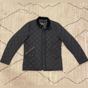 Barbour Flyweight Chelsea Quilted Navy Blue Jacket Coat Puffer Size S